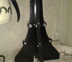 Paris Eiffell Tower 12' wood structure home decor, girls bedroom, rhinestones, gift.